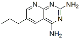 6-プロピルピリド[2,3-d]ピリミジン-2,4-ジアミン 化学構造式