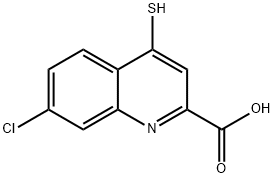 7-CHLORO-4-MERCAPTOQUINOLINE-2-CARBOXYLIC ACID HCL Structure