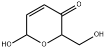 2H-Pyran-3(6H)-one, 6-hydroxy-2-(hydroxymethyl)- (9CI) Struktur