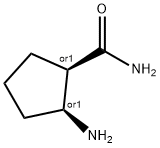 cis-2-Amino-1-cyclopentanecarboxamide Structure