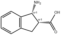 CIS-1-AMINO-INDAN-2-CARBOXYLIC ACID Struktur