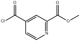 2-Pyridinecarboxylic acid, 4-(chlorocarbonyl)-, methyl ester (9CI) 结构式