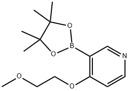 4-(2-甲氧基乙氧基)-3-(4,4,5,5-四甲基-1,3,2-二氧硼烷-2-基)吡啶,1350636-48-4,结构式