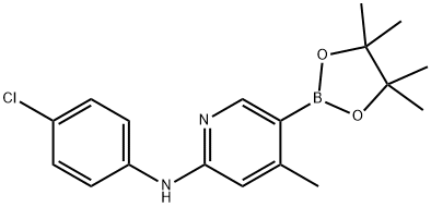 N-(4-chlorophenyl)-4-Methyl-5-(4,4,5,5-tetraMethyl-1,3,2-dioxaborolan-2-yl)pyridin-2-aMine|