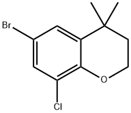 6-bromo-8-chloro-4,4-dimethylchroman Structure