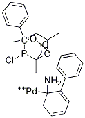 Chloro[(1,3,5,7-tetramethyl-5-phenyl-2,4,8-trioxa-6-phosphaadamantane)-2-(2-aminobiphenyl)]palladium(II) Structure
