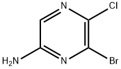 6-溴-5-氯吡嗪-2-胺, 1350885-68-5, 结构式