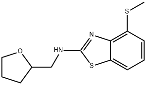 4-(Methylthio)-N-(tetrahydrofuran-2-ylmethyl)-1,3-benzothiazol-2-amine Structure