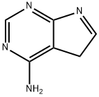 5H-Pyrrolo[2,3-d]pyrimidin-4-amine (9CI) 结构式