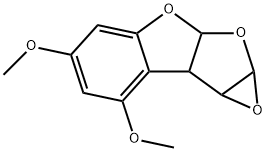 3A,8A-DIHYDRO-2,3-EPOXY-4,6-DIMETHOXYFURO(2,3-B)BENZOFURAN Struktur
