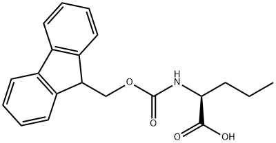N-FMoc-L-norvaline Struktur