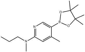 N,4-diMethyl-N-propyl-5-(4,4,5,5-tetraMethyl-1,3,2-dioxaborolan-2-yl)pyridin-2-aMine,1351206-47-7,结构式