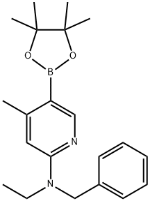 N-benzyl-N-ethyl-4-Methyl-5-(4,4,5,5-tetraMethyl-1,3,2-dioxaborolan-2-yl)pyridin-2-aMine Structure