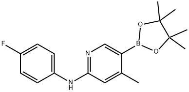 N-(4-fluorophenyl)-4-Methyl-5-(4,4,5,5-tetraMethyl-1,3,2-dioxaborolan-2-yl)pyridin-2-aMine|