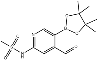N-(4-forMyl-5-(4,4,5,5-tetraMethyl-1,3,2-dioxaborolan-2-yl)pyridin-2-yl)MethanesulfonaMide|