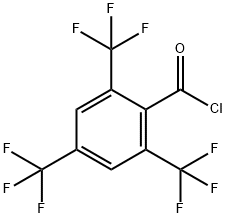 2,4,6-トリス(トリフルオロメチル)ベンゾイルクロリド 化学構造式