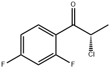 1-Propanone, 2-chloro-1-(2,4-difluorophenyl)-, (S)- (9CI),135133-19-6,结构式