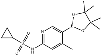 N-(4-Methyl-5-(4,4,5,5-tetraMethyl-1,3,2-dioxaborolan-2-yl)pyridin-2-yl)cyclopropanesulfonaMide Structure