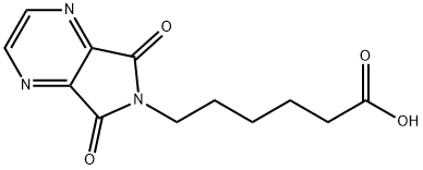 6-(5,7-Dioxo-5,7-dihydro-6H-pyrrolo[3,4-b]pyrazin-6-yl)hexanoic acid 结构式