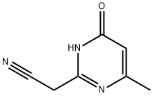 2-Pyrimidineacetonitrile, 1,6-dihydro-4-methyl-6-oxo- (8CI) 结构式