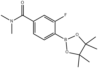 3-Fluoro-N,N-diMethyl-4-(tetraMethyl-1,3,2-dioxaborolan-2-yl)benzaMide 结构式