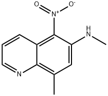 N,8-Dimethyl-5-nitroquinolin-6-amine Struktur