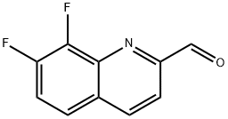 7,8-二氟喹啉-2-甲醛, 1351517-03-7, 结构式