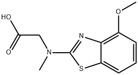 N-(4-Methoxy-1,3-benzothiazol-2-yl)-N-methylglycine Struktur