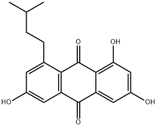 1,3,6-trihydroxy-8-(3-methylbutyl)anthraquinone 结构式