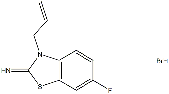 3-ALLYL-6-FLUOROBENZO[D]THIAZOL-2(3H)-IMINE HYDROBROMIDE,1351643-51-0,结构式