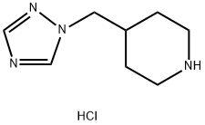 4-(1H-1,2,4-Triazol-1-ylmethyl)piperidine dihydrochloride Structure