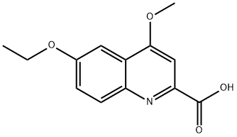 6-Ethoxy-4-methoxyquinoline-2-carboxylic acid 结构式