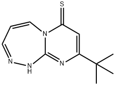 Pyrimido[2,1-c][1,2,4]triazepine-7(1H)-thione,  9-(1,1-dimethylethyl)-,135200-83-8,结构式