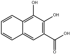 2-Naphthalenecarboxylic acid, 3,4-dihydroxy- (9CI) Struktur