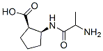 Cyclopentanecarboxylic acid, 2-[(2-amino-1-oxopropyl)amino]-, [1R-[1alpha,2alpha(R*)]]- (9CI),135211-31-3,结构式