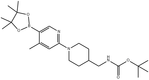2-tert-butoxy-N-((1-(4-Methyl-5-(4,4,5,5-tetraMethyl-1,3,2-dioxaborolan-2-yl)pyridin-2-yl)piperidin-4-yl)Methyl)acetaMide Structure