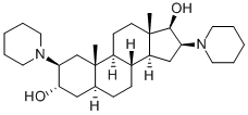 2β,16β-ジ(1-ピペリジニル)-5α-アンドロスタン-3α,17β-ジオール 化学構造式