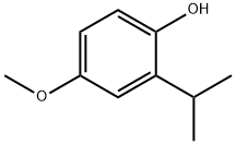 4-甲氧基-2-(1-甲基乙基)-苯酚, 13522-86-6, 结构式