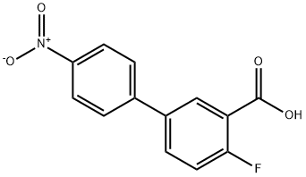 2-Fluoro-5-(4-nitrophenyl)benzoic acid Structure