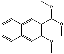 2-(ジメトキシメチル)-3-メトキシナフタレン 化学構造式