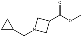 1-(シクロプロピルメチル)アゼチジン-3-カルボン酸メチル 化学構造式