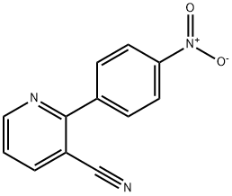 2-(4-Nitrophenyl)pyridine-3-carbonitrile 化学構造式