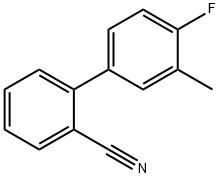 2-(4-Fluoro-3-methylphenyl)benzonitrile Struktur