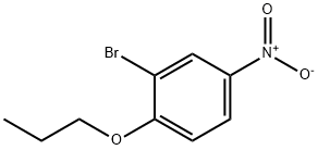 2-ブロモ-4-ニトロ-1-プロポキシベンゼン 化学構造式