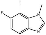 6,7-Difluoro-1-methyl-1,3-benzodiazole Struktur
