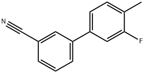 3-(3-Fluoro-4-methylphenyl)benzonitrile 结构式