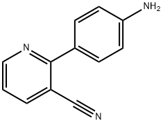 2-(4-Aminophenyl)pyridine-3-carbonitrile 化学構造式