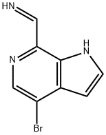 (4-BROMO-1H-PYRROLO[2,3-C]PYRIDIN-7-YL)METHANIMINE, 1352395-21-1, 结构式