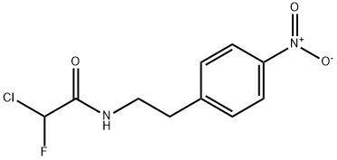 2-chloro-2-fluoro-N-(2-(4-nitrophenyl)ethyl)acetamide,135248-51-0,结构式