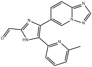 4-([1,2,4]三唑酮[1,5-a]吡啶-6-基)-5-(6-甲基吡啶-2-基)-1H-咪唑-2-甲醛, 1352609-91-6, 结构式